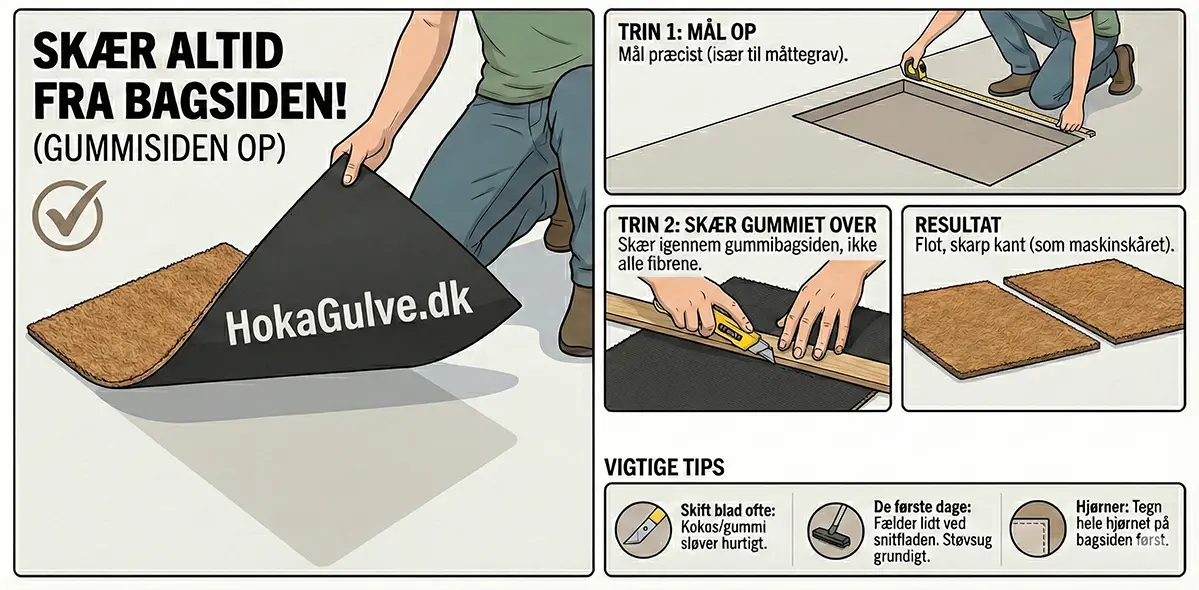 Guide til sk�ring af kokosm�tte