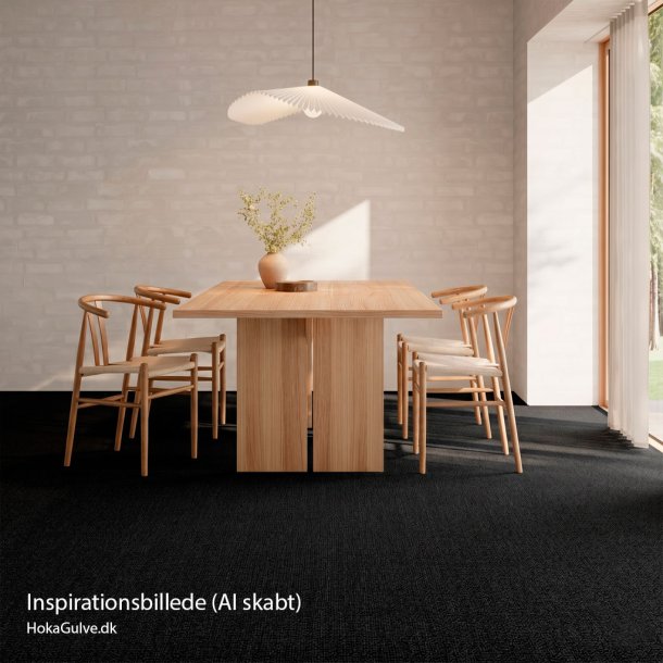 Gulvt�ppe Sort Antracit 078 Lux Boucl�