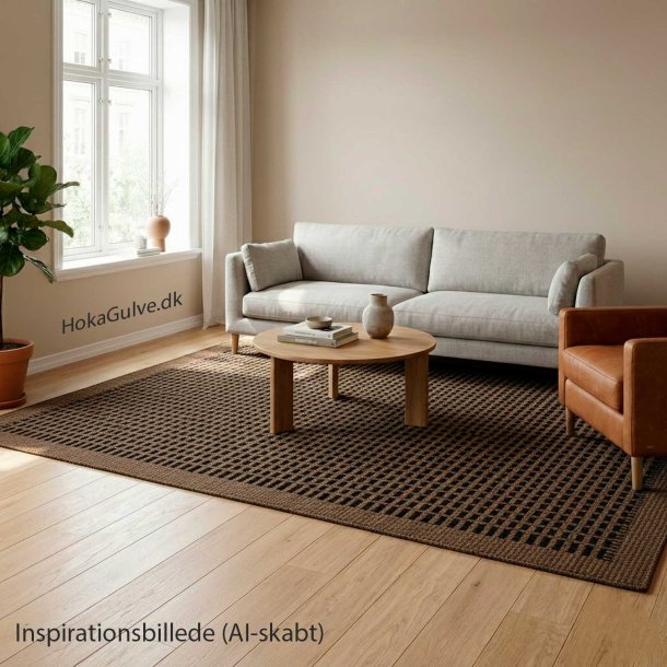 Kelim Uldt�ppe Luxor Coffee/Black