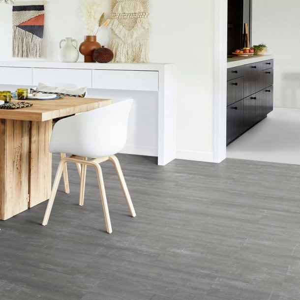 Tarkett Essence Rigid 55 Vinyl-klikgulv (LVT) Scratched Cement Grey