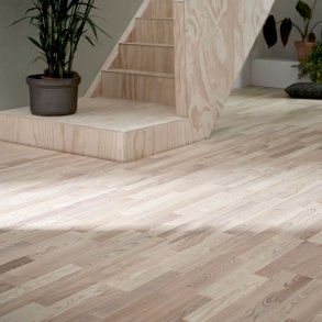 Wallmann 3-stavs parket i ask hvid